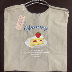 ☆D.KELLY 刺繍トートバッグ 刺繍エコバッグ ナイロンバック Mサイズ