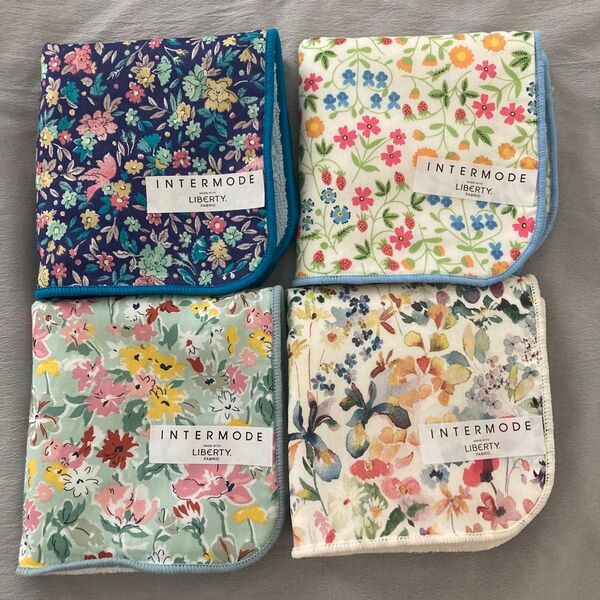 ☆LIBERTY リバティ ミニタオルハンカチ 4枚セット
