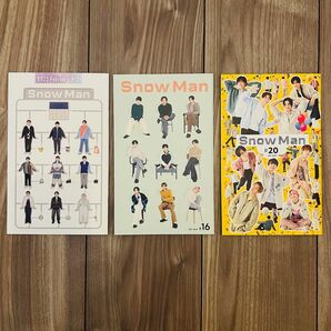 SnowMan ファンクラブ会報3冊セット ファンクラブシート付き