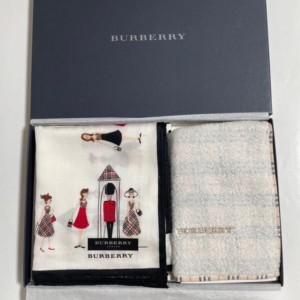 ブランド バーバリー ハンカチ タオルハンカチ 2枚 BURBERRY