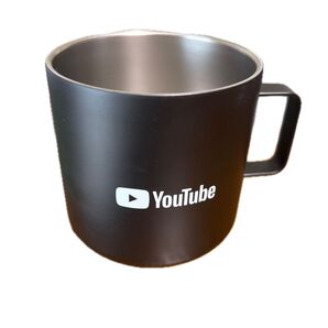 未使用新品 YouTube ステンレス製マグカップ 黒