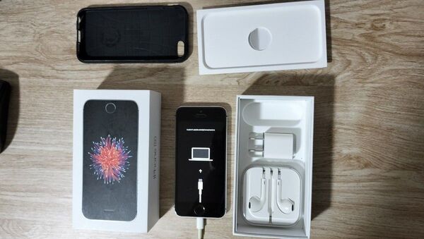 iPhoneSE 128GB グレー 都内のアップルストアで購入のSIMフリーモデル バッテリー劣化 復元不能 ご注意下さい。