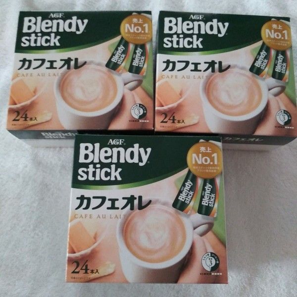 ブレンディスティック カフェオレ 24本 3箱分 箱から出して発送