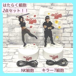 はたらく細胞 NK細胞 キラーT細胞 アクリルスタンド LEDライト付き 仲里依紗 山本耕史