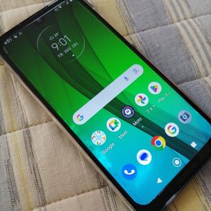 モトローラ moto g7 クリアケース付