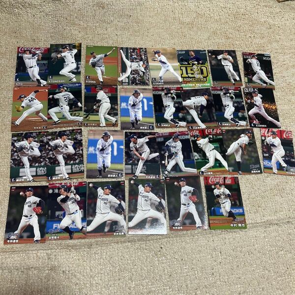 ライオンズ ① 30枚セット カルビー カード プロ野球カード プロ野球チップス 野球カード チームセット