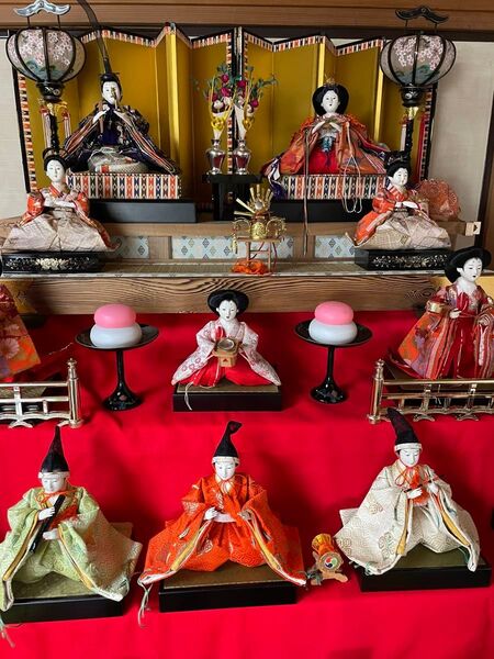 十七人7段飾り お雛様⑤ ①〜⑤までご購入下さい 雛人形 五人囃子 七段飾り 7月までの出品です