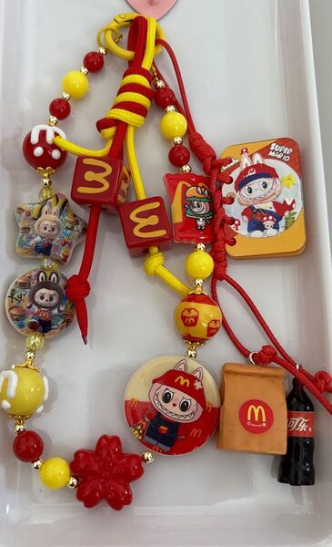 マックラブブ ジャラジャラストラップ キーホルダー バッグチャーム