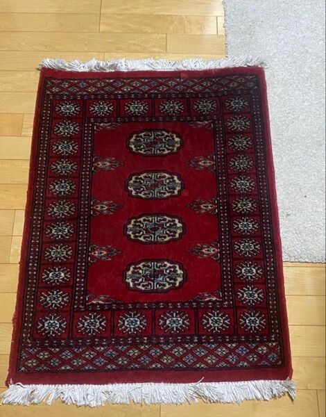 トライバルラグ ヴィンテージ家具 94×66cm 手織り 絨毯 アフガニスタン 手織り ウール