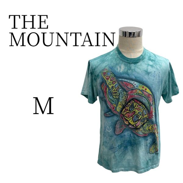 ★美品 THE MOUNTAIN ザマウンテン 緑 半袖 Tシャツ M カットソー