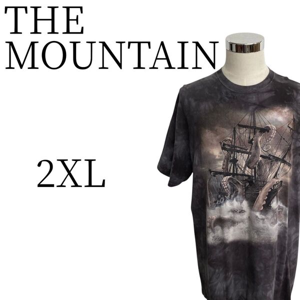 THE MOUNTAIN ザマウンテン 黒 半袖 Tシャツ・カットソー トップス 2XL(3L)