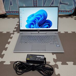 【超軽量 2 in1】第8世代i5 NEC タッチパネル液晶 ノートパソコン バッテリー良好! Office2021 入り