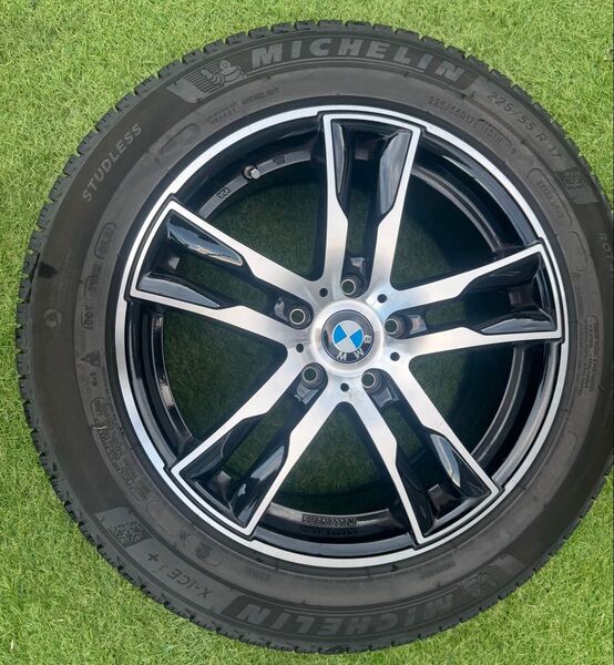 BMW 17インチホイールとMICHELINスタッドレスタイヤセット PCD112 5J アルミ