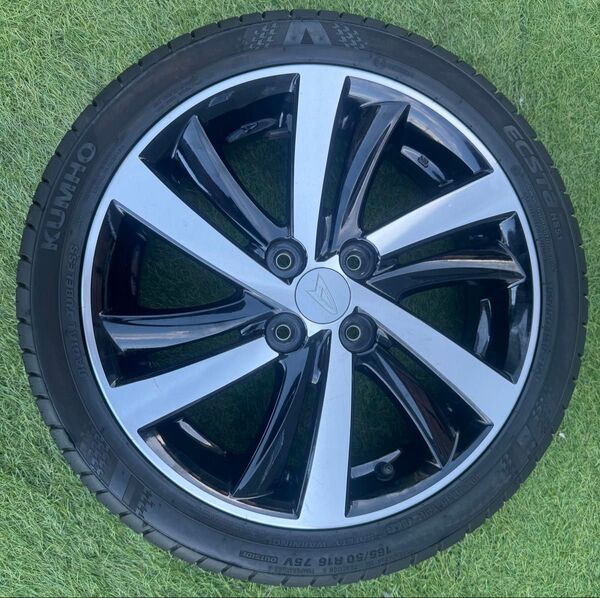 ホイール 4本 セット ダイハツ 16インチタイヤ165/50R16 PCD100 4H アルミホイール