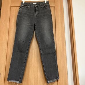 PLSTデニムパンツ ブラック 23インチ