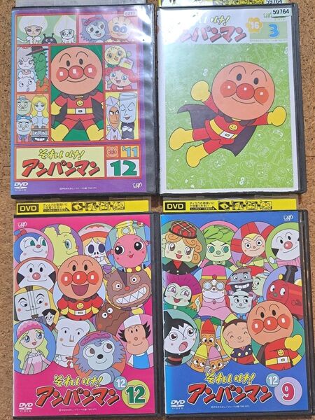 それいけ!アンパンマン 11 12 16 DVD 4枚セット レンタルアップ