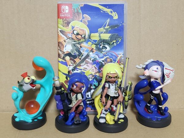 【中古】Switch スプラトゥーン3ソフト+amiibo4体/Nintendo