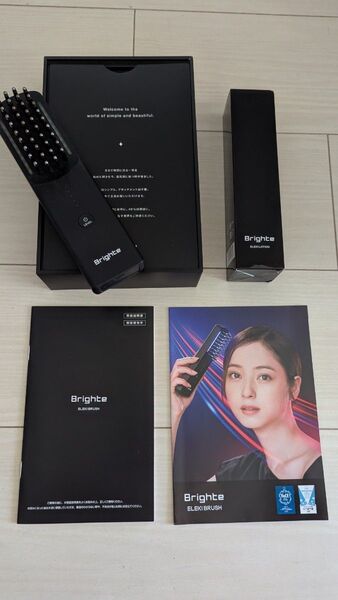 BRIGHTE エレキブラシ ブラシ型美顔器 エレキローション付き