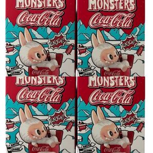 新品未開封 POPMART ポップマート LABUBU ラブブ コカコーラ Coca-Cola フィギュア 4箱 4BOX セット