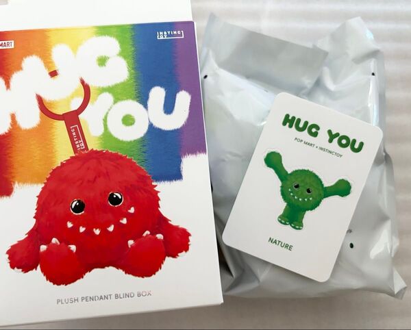 新品 POP MART ポップマート instinctoy HUG YOU ぬいぐるみペンダント NATURE 緑 グリーン