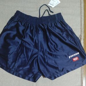 新品!卓球メーカーヴィクタス ユニフォームパンツ 紺色 サイズO