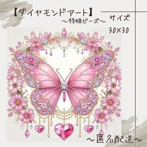 【ダイヤモンドアート】 ビーズアート 特殊ビーズ 30×30