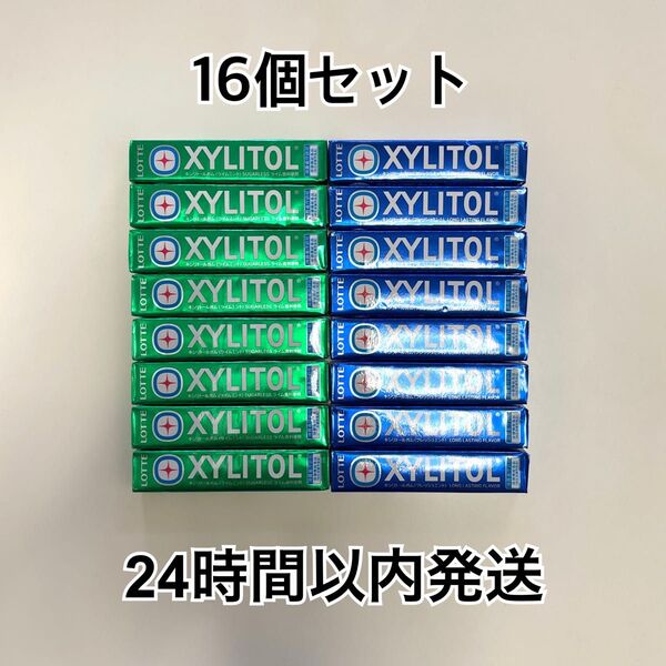 ロッテ キシリトールガム ライムミント 8コ フレッシュミント 8コ LOTTE XYLITOL