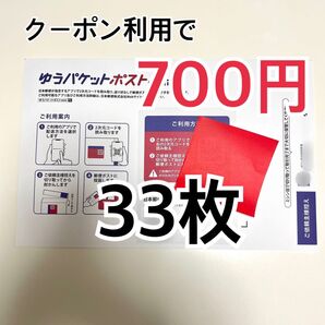 ゆうパケットポストmini 専用封筒 33枚 折り曲げ おりがみ1枚
