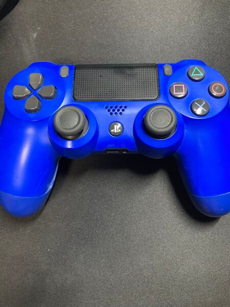 ps4コントローラ青 コントローラー PS4 SONY ブルー 動作未確認ジャンク 清掃済み