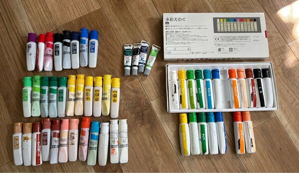 水彩絵の具セット 全て中古 美術 画材 絵具