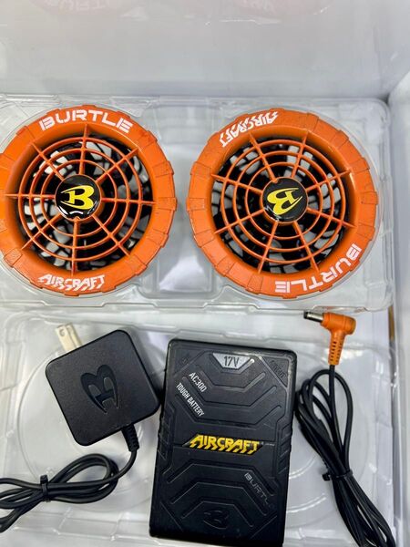17v 空調服 バートルエアークラフト BURTLE AIRCRAFT バッテリーファンセット