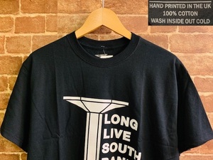 ★表記L/新品！ロングライブサウスバンク.LONG LIVE SOUTH BANK.ロゴプリントTシャツ.定価￥5500.スケボー.黒.ロンドンスケータースタイル