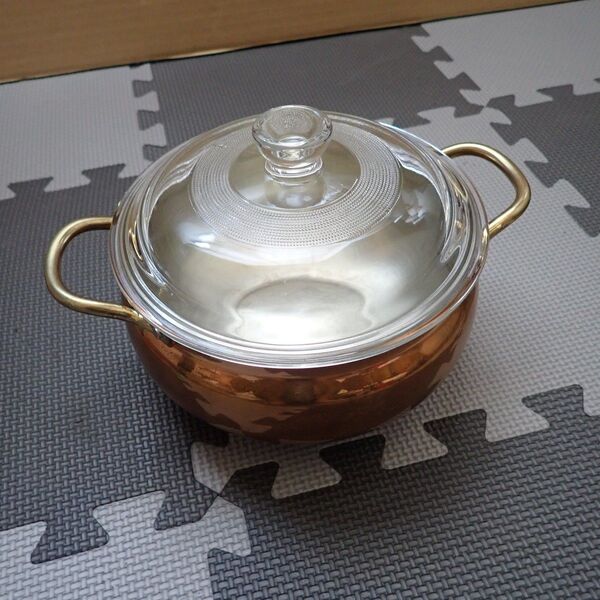 両手鍋 銅 銅製 中古品 16cm 1.8L