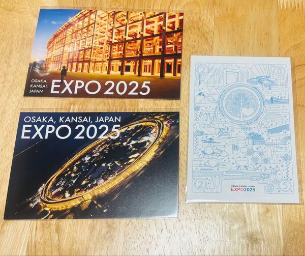 【新品未開封】大屋根リング パビリオン 万博 EXPO2025 ポストカード 3種 各1枚