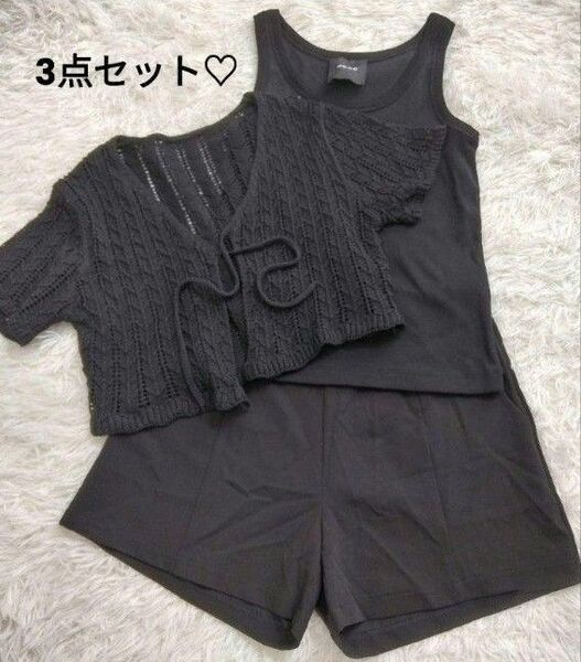 3点セット Dazy(タグ付) N.O.R.C SHEIN ブラック