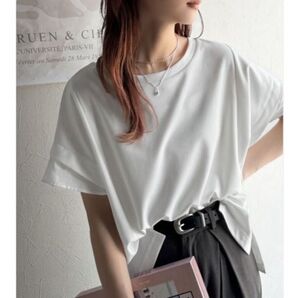 クラシカルエルフ 無地 半袖 ドロップショルダー Tシャツ・カットソー