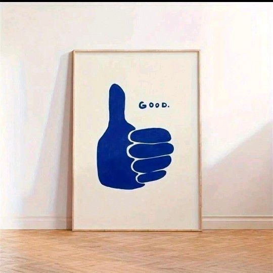ミッドセンチュリー Good ハンドモチーフ ヴィンテージ インテリア アート ポスター おしゃれ A3 数量限定特典つき!