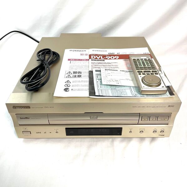 【美品/リモコン取説付】PIONEER パイオニア DVL-909 LD DVD CDプレーヤー