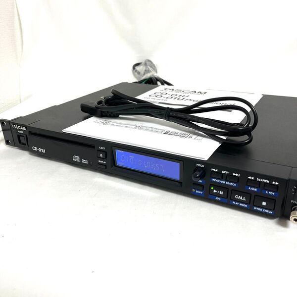 【美品☆取説付き】TASCAM CD-01U業務用 CDプレーヤー タスカム