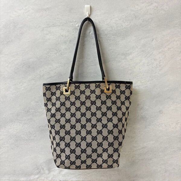 GUCCI グッチ GGキャンバス トートバッグ ハンドバッグ レザー