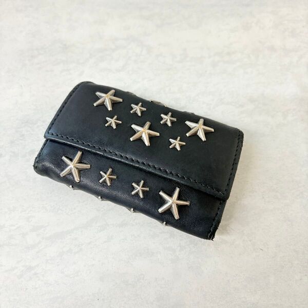 JIMMY CHOO ジミーチュウ スタースタッズ キーケース レザー