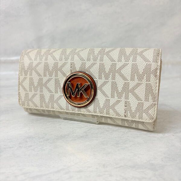 MICHAEL KORS マイケルコース MKロゴ 長財布 ホワイト