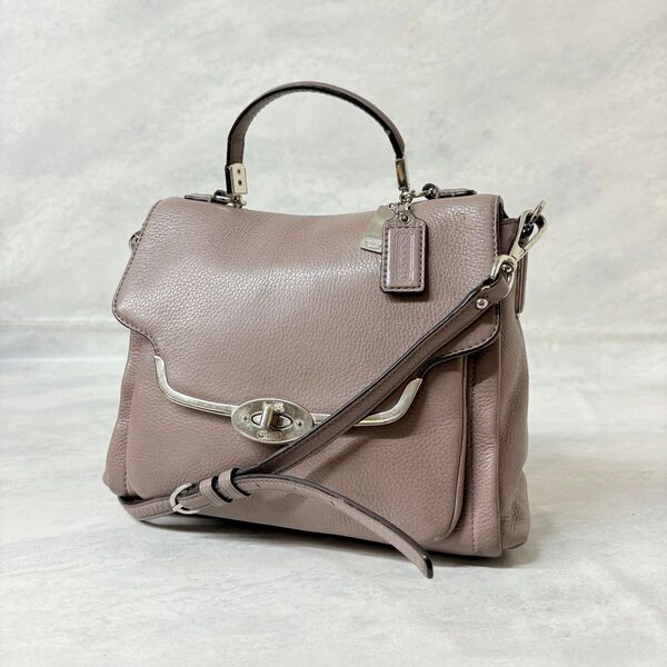 COACH コーチ レザー ハンドバッグ ショルダーバッグ 2way