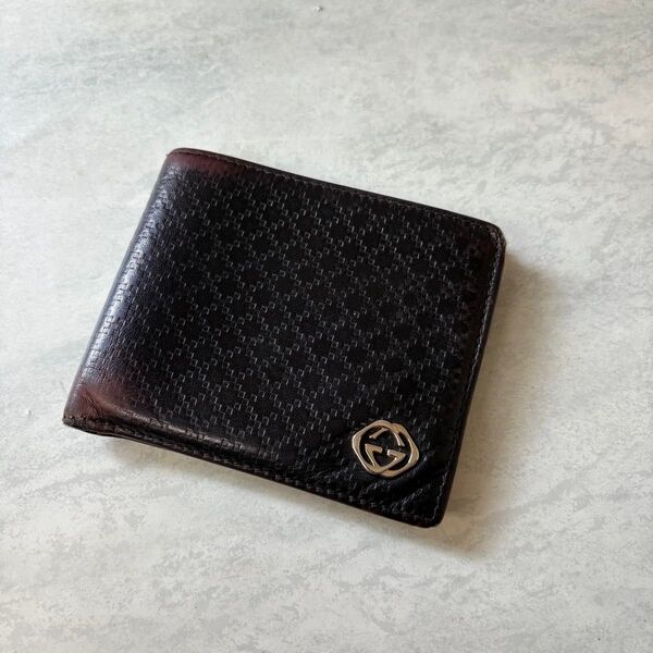 GUCCI グッチ レザー 二つ折り財布 ウォレット 小銭入れ