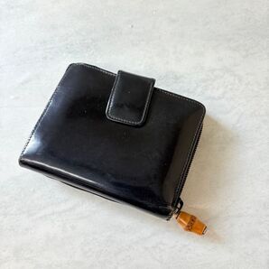 GUCCI グッチ レザー 二つ折り財布 ウォレット ブラック系