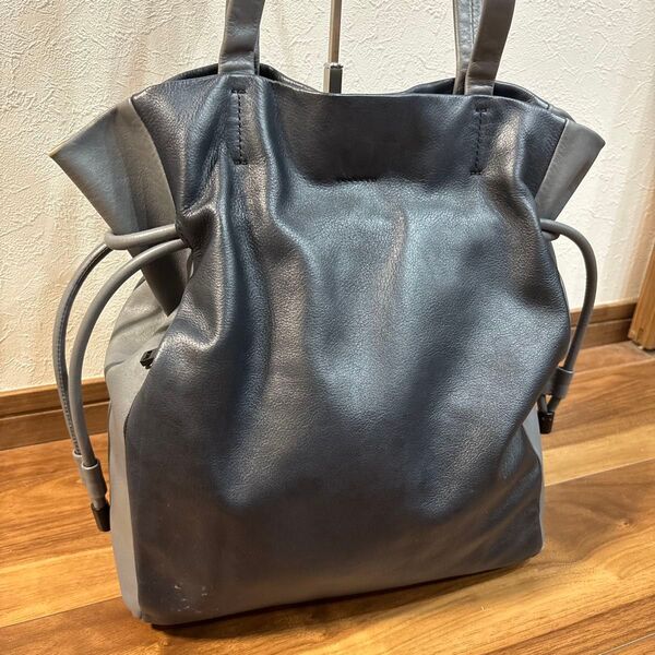 CAMPER カンペール レザー 本革製 トートバッグ A4◎ 肩がけ可 巾着