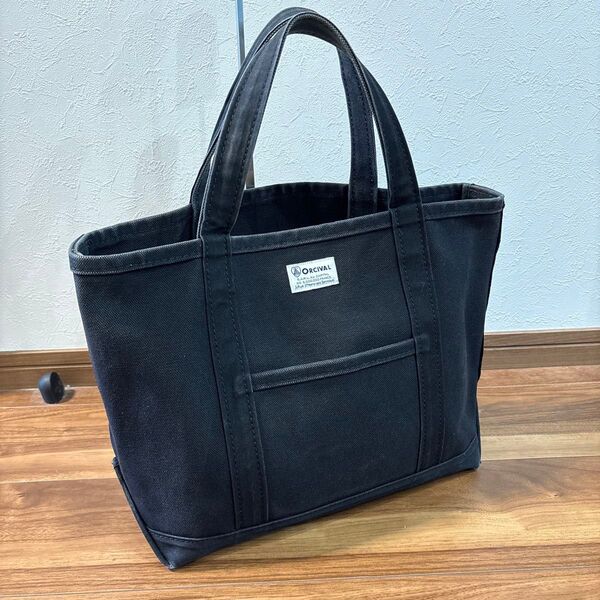 ORCIVAL(オーシバル) 帆布キャンパス トートバッグ A4◎ ブラック