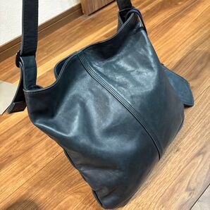 【美品】PORTER ポーター ラムレザー 本革製 ショルダーバッグ 小銭入れ付