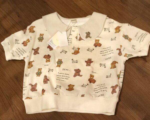 tete a teteクマTシャツ120cm