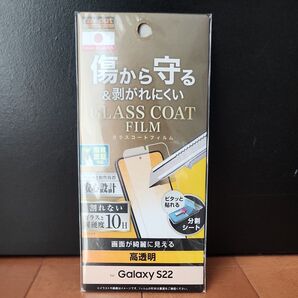 Ray Out Galaxy S22 フィルム 10H ガラスコート 極薄 光沢 指紋認証対応 # レイアウト